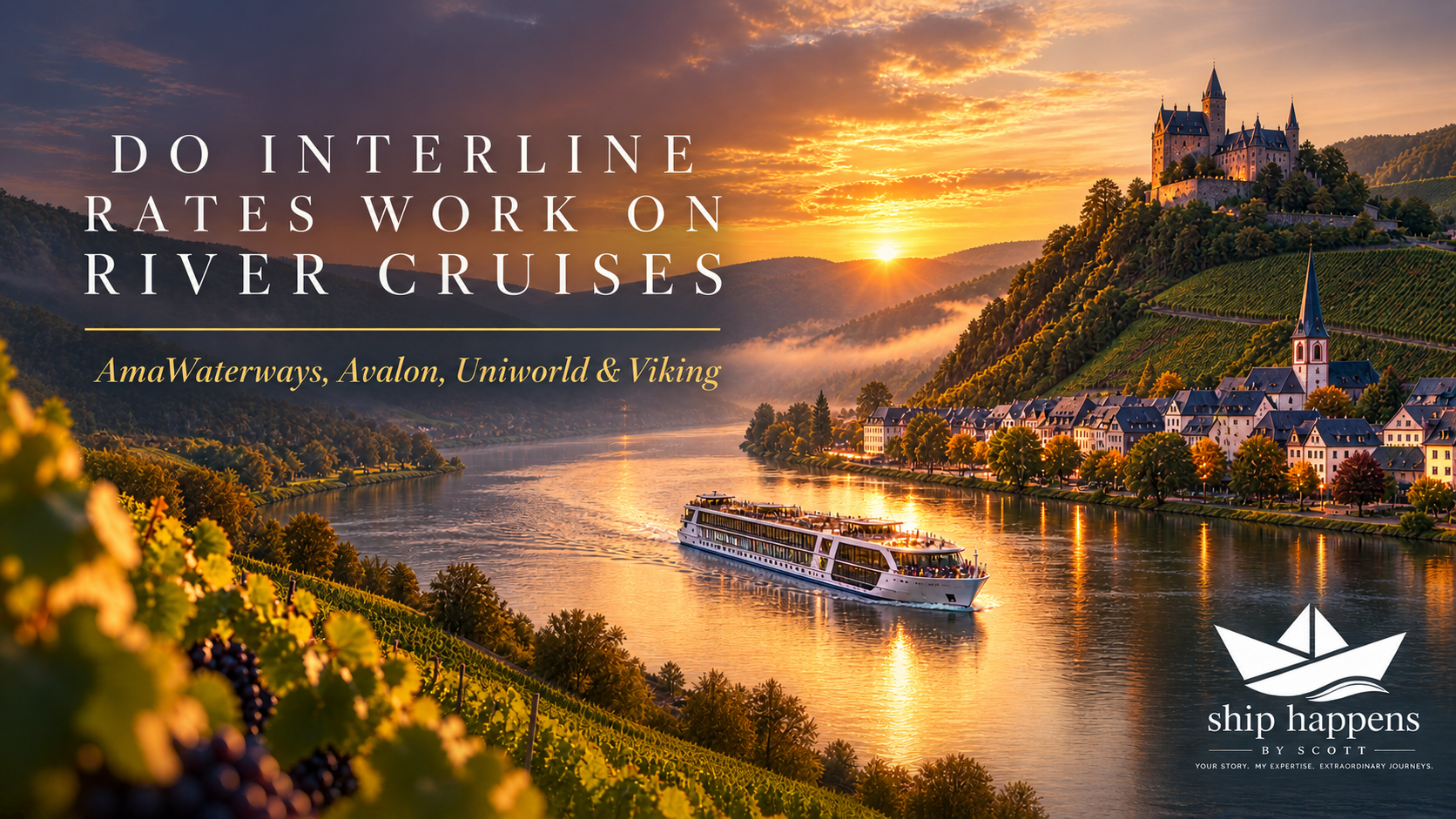 Do interline cruise rates work on river cruises: AmaWaterways, Avalon, Uniworld, Viking