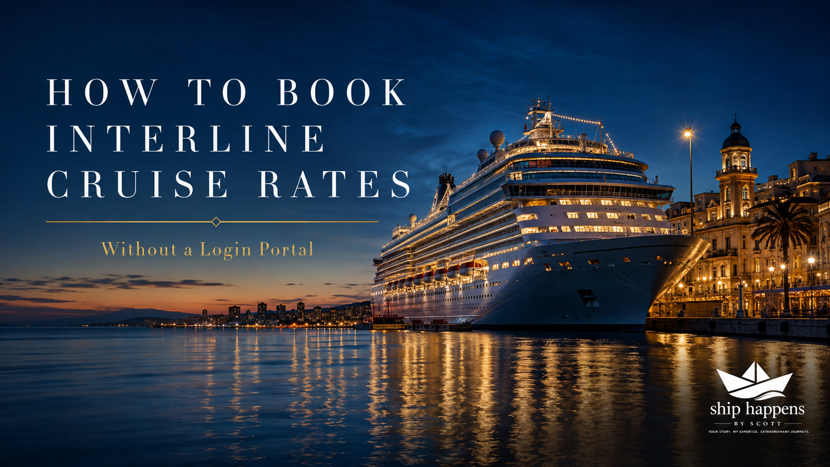 How to book an interline cruise rate, step by step, without a login portal