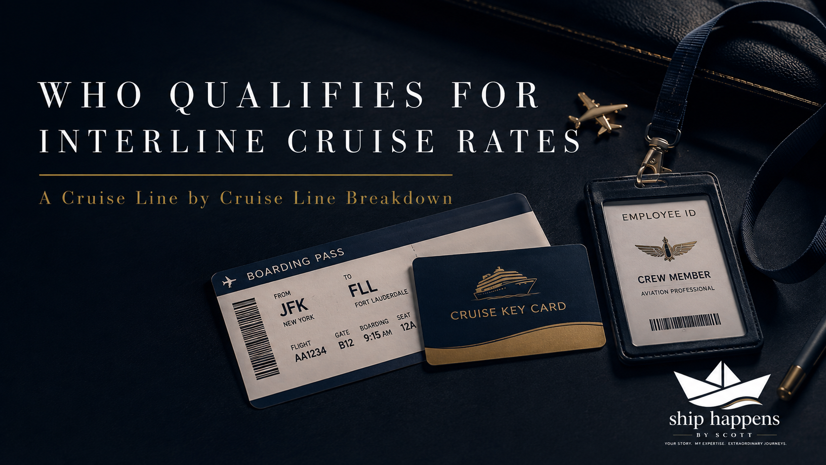 Who qualifies for interline cruise rates, cruise line by cruise line